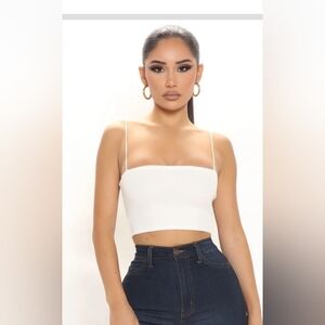 White tank top